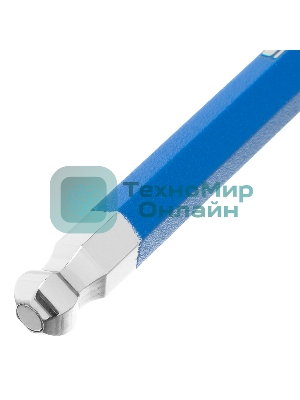 Набор ключей Gross 16400 имбусовых hex 1.5–10мм s2 9шт магнит экстра-длин. с шаром хром/краска