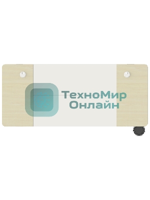 Стол компьютерный Cactus CS-EDL-WWD столешница МДФ дуб молочный каркас белый