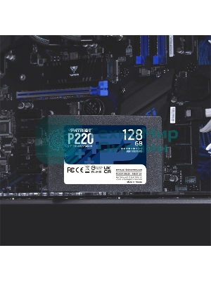 Накопитель SSD Patriot P220, 128Gb, SATA III, 2.5