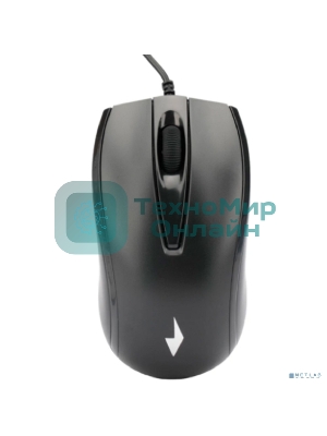 Мышь проводная Gembird MOP-110 черный, 1000 dpi, USB, кнопки - 3