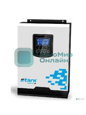 Источник бесперебойного питания STARK SC 3000 INV MAX ИБП 3000ВА/3000Вт Инвертор, Настенный, 90-280В, клеммный блок, Smart-slot, WIFI, БЕЗ АКБ - внешние батареи x2 шт 9-1200Ач