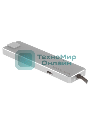 USB-концентратор WAVLINK USB Type-C, USB Type-C/USB 3.0/USB 2.0/HDMI/Gigabit LAN/SD/Micro SD, USB