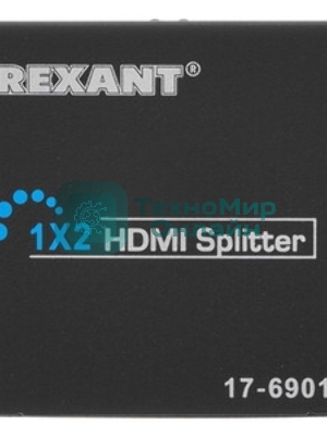 Делитель Rexant гнездо HDMI на 2 гнезда HDMI, пластик
