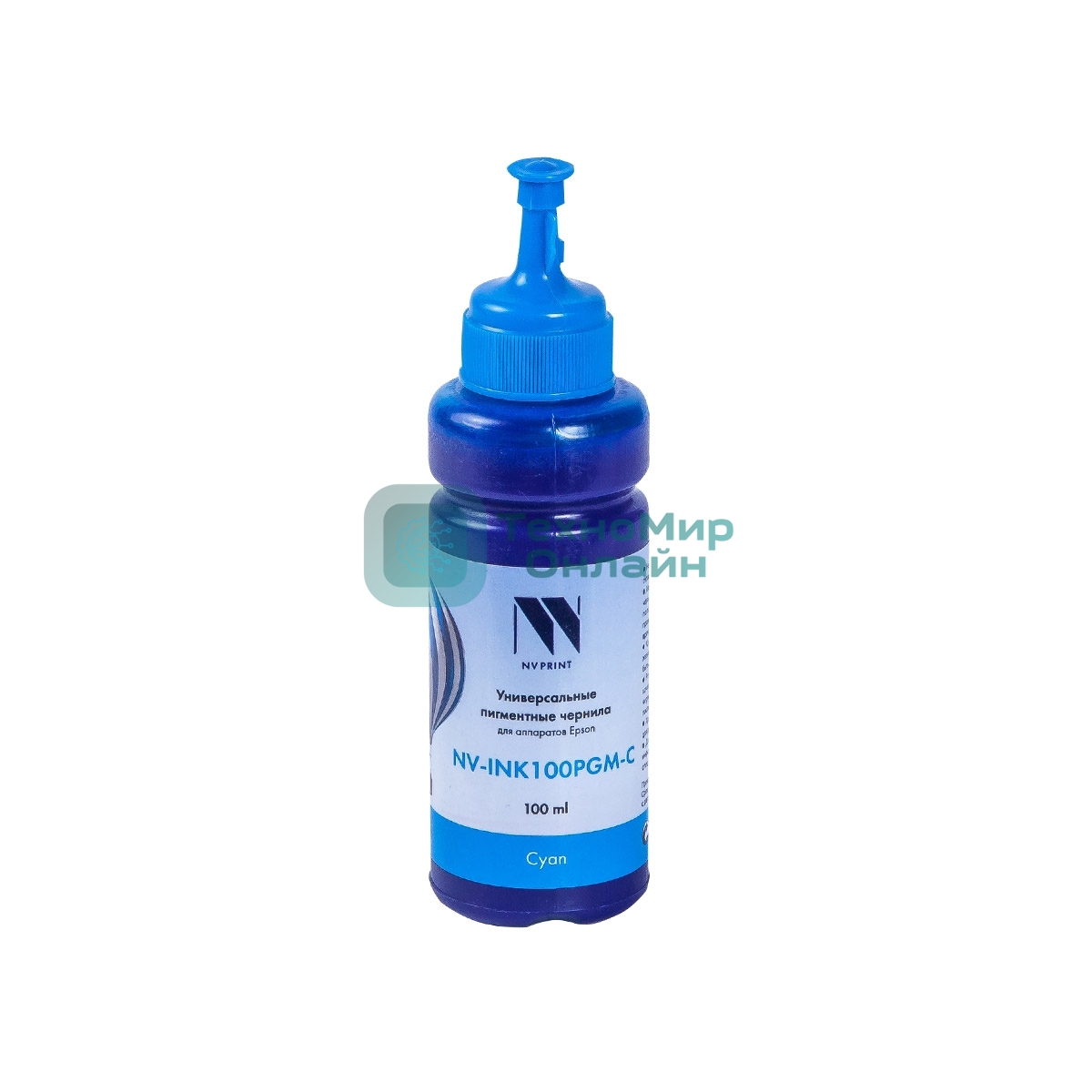 Чернила NV-INK100 универсальные Cyan пигментные для аппаратов Epson (100ml) Китай