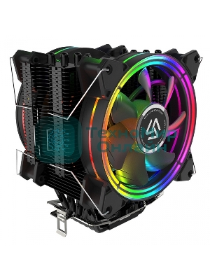 Кулер для процессора Alseye H120D черный, 120 мм, алюминий/медь, 2000 об/мин, 35.5 дБ, 4 pin, 200 Вт, 154 мм