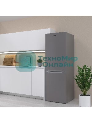 Холодильник Candy CCRN 6180S серебро двухкамерный 227/106л морозилка снизу, No Frost