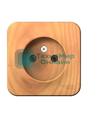 Розетка б/з без шторок 16А, 250 В, изолир. пластина SE Blanca наруж Ясень