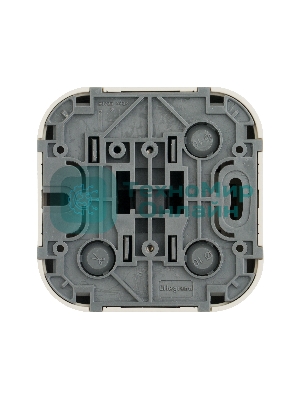 Выключатель 10A 1-клав., сл. кость Quteo