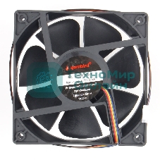 Вентилятор для корпуса Gembird черный, 120 мм, 2500 об/мин, 38.65 дБ, 4 pin