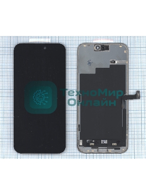 Дисплей (модуль) для Apple iPhone 15 Pro Max в сборе с тачскрином, черный (OR)