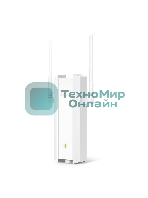 Двухдиапазонная точка доступа TP-Link EAP625-Outdoor HD, для улицы и помещений с поддержкой Wi-Fi 6 AX1800, 1 гиг. порт RJ45, 802.3af/at, Passive PoE (48 В, 0,5 А), IP67, 2 внешние антенны