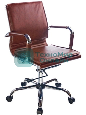 Кресло Бюрократ CH-993-Low/Brown коричневый, экокожа