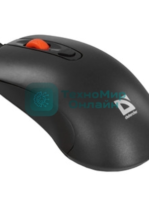 Мышь проводная Defender Omega MB-522 черный, 1600 dpi, USB, кнопки - 4