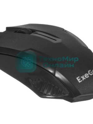 Мышь проводная ExeGate SH-9025S черный, 1000 dpi, USB, кнопки - 3