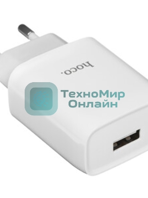 Сетевое зарядное устройство 1 USB/HOCO HC-12899 C72A/Выход: 10.5W/белый