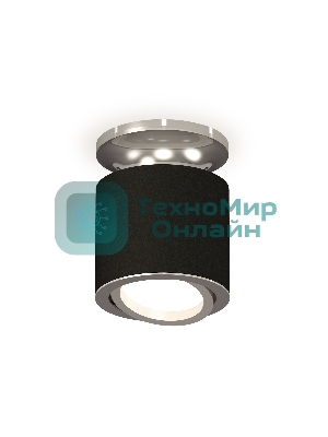 Светильник Ambrella Light XS7402081 SBK/PSL черный песок/серебро полированное MR16 GU5.3 (N7927, C7402, N7003)
