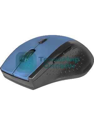 Мышь беспроводная Defender Accura MM-365 синий, 1600 dpi, радиоканал, USB, кнопки - 6