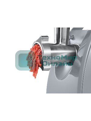 Мясорубка электрическая Bosch MFW 66020 белый/серый, 1800 Вт, 3.0 кг/мин, реверс, защита от перегрузки, насадки - 5