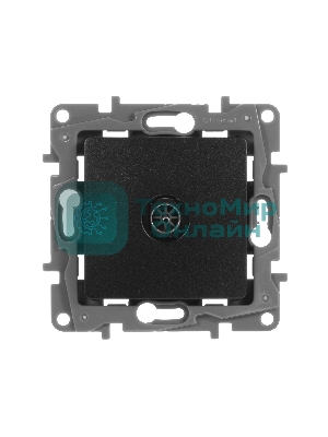 Розетка телевизионная TV Звезда, алюминий ETIKA