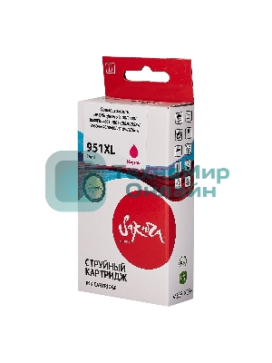Картридж струйный Sakura CN047AE (№951XL Magenta) для HP, пурпурный, 26 мл., 1500 к.