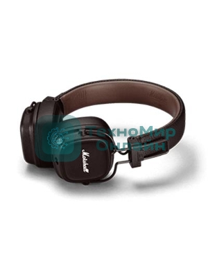 Беспроводные/проводные наушники Marshall Major IV коричневый, накладные, Bluetooth + проводной, беспроводная зарядка, до 80 ч