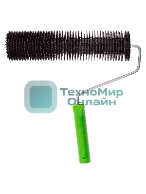 Валик игольчатый для наливных полов с ручкой Сибртех, острая игла, 300 мм