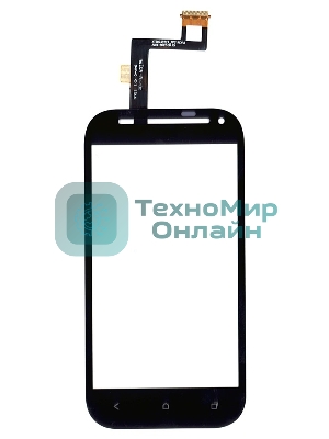 Сенсорное стекло (тачскрин) для HTC One SV LTE T528T, черное