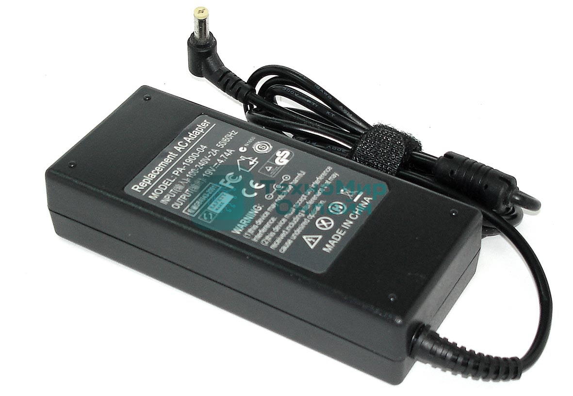 Блок питания (сетевой адаптер) для ноутбуков Acer LiteON 19V 4.74A 5.5x1.7 REPLACEMENT OEM