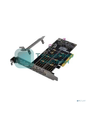 Переходник ORIENT C303E2 PCI-Ex8->2 x M.2 M-key NVMe SSD, тип 2230/2242/2260/2280/22110, 2 планки крепления в комплекте (31325)