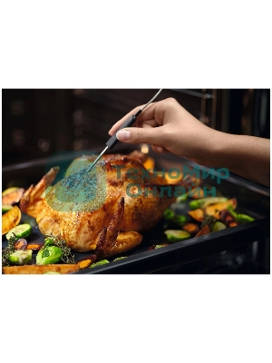 Встраиваемый духовой шкаф с паром Electrolux EOD5F71Z 60 см, каталитическая очистка, 72 л, 8 режимов, черный, направляющие проволочные + телескопические (1 уровень)