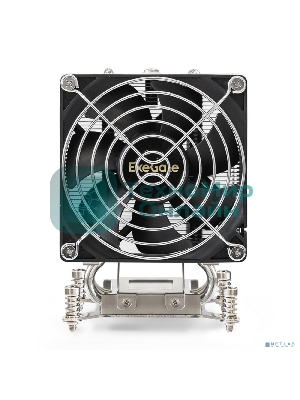 Кулер для процессора ExeGate ESNK-P0050AP4.PWM.4U.2011.Cu серебристый, 92 мм, алюминий/медь, 3800 об/мин, 44 дБ, 4 pin, 165 Вт, 125.8 мм