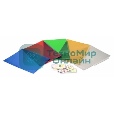 Папка-уголок Бюрократ -E366 5 уровн. A4, пластик, 0.15мм, ассорти