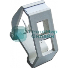 Рамка на DIN-рейку для установки модуля типа Keystone, белая