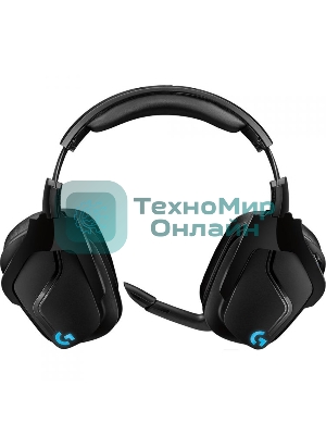 Гарнитура Logitech G935 чёрный, беспроводная + проводная, 2.4 ГГц/3.5 мм, до 12 ч, DTS 7.1 Surround, LIGHTSYNC RGB