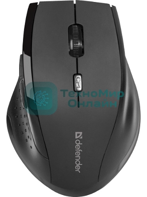 Мышь беспроводная Defender Accura MM-365 черный, 1600 dpi, радиоканал, USB, кнопки - 6