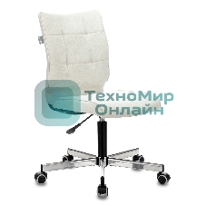 Кресло Бюрократ CH-330M/VELV20 молочный, велюр, 120 кг, механизм качания, без подлокотников