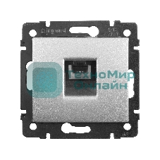 Розетка 1хRJ11, алюм. Valena Розетка 1хRJ11, алюм.