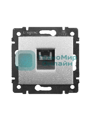 Розетка 1хRJ11, алюм. Valena Розетка 1хRJ11, алюм.