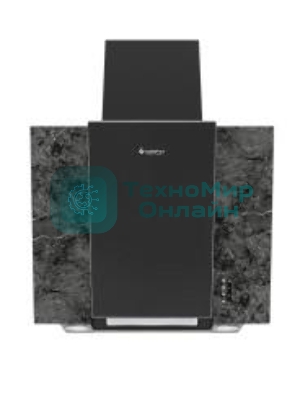 Вытяжка наклонная Gefest ВО 3603 К53 черный/серый мрамор, 60 см, 550 куб. м/ч, 76 дБ