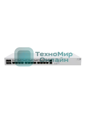 Маршрутизатор Mikrotik CCR2116-12G-4S+ Cloud Core Router 2116-12G-4S+ with Amazon Annapurna Labs Alpine v3 AL73400 CPU (16-cores, 2GHz per core), 16Gb RAM, 4xSFP+ cage, 13xGbit LAN, M.2 PCIe slot, RouterOS L6, 1U rackmount case, Dual PSU