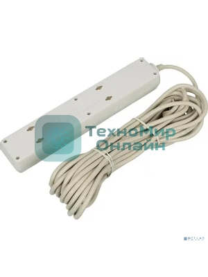 Сетевой фильтр Buro 500SH-10-W 10 м, 5 розеток, белый, коробка