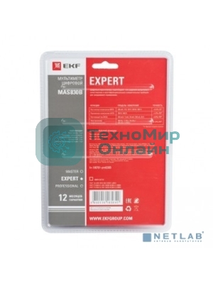 Мультиметр цифровой MAS830B Expert EKF In-180701-pm830B