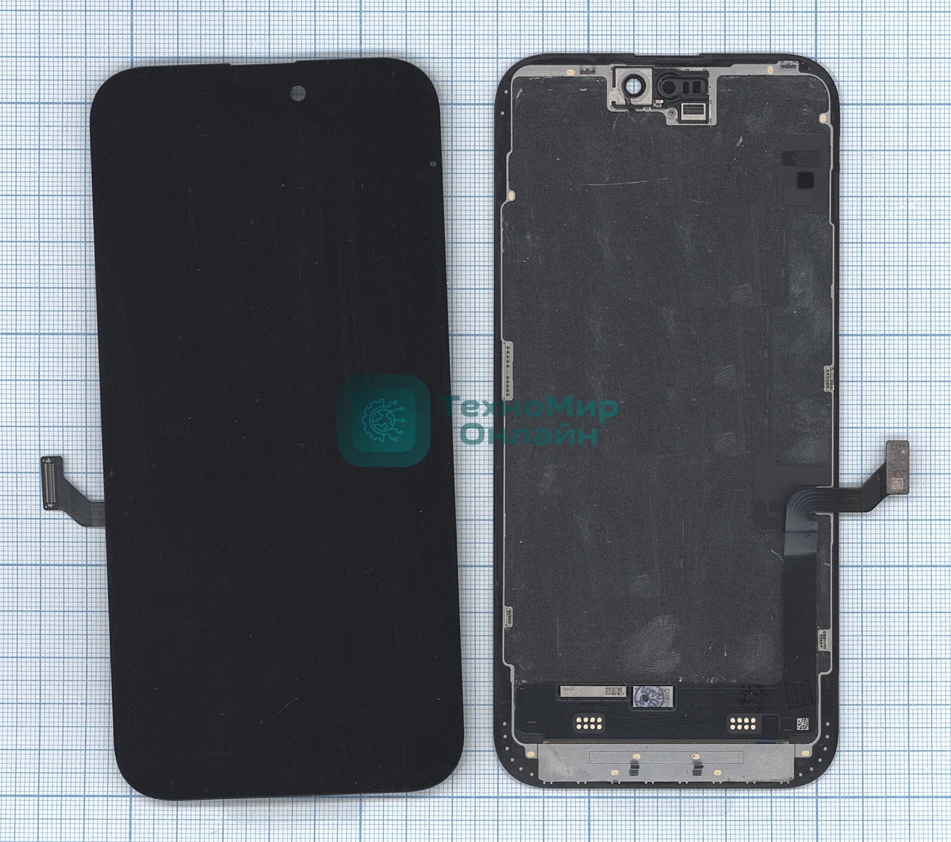 Дисплей (модуль) для Apple iPhone 15 Plus в сборе с тачскрином, черный (OR)