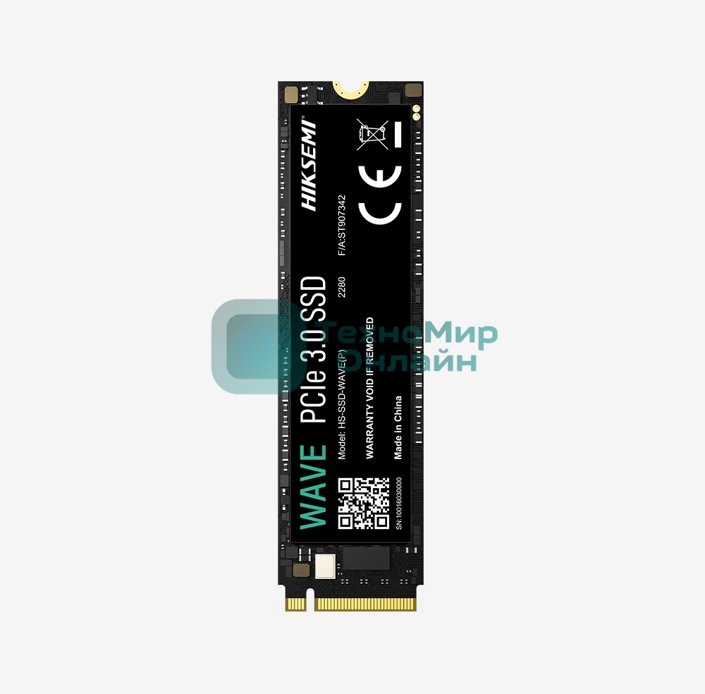 Накопитель SSD HIKSEMI WAVE(P), 256 Gb, PCIe 3.0 x4, M.2 2280, NVMe, R/W 2280/1800