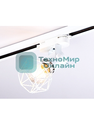 Трековый однофазный светильник Ambrella light GL5001 WH белый E27 max 40W D92*163