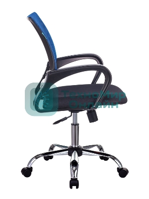 Кресло Бюрократ CH-695N/SL/BL/TW-11 синий/черный, сетка, 120 кг, механизм качания