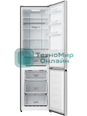 Холодильник Gorenje NRK620FAXL4 серый двухкамерный 238/86л морозилка снизу, No Frost