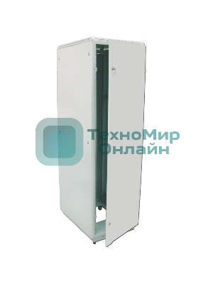 Шкаф коммутационный ЦМО ШТК-М-42.6.10-3ААА 42U 600x1020 мм пер. дв. металл задн. дв. стал. лист 2 бок. пан. направл. под закл. гайки 550 кг серый