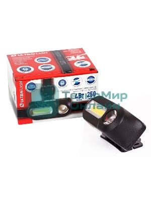 Фонарь велосипедный Ultraflash LED53763 черный 4Вт лам.:светодиодный встроенный аккумулятор (14504)