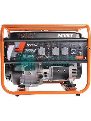 Электрогенератор бензиновый Patriot GRS 6500, 5.5 кВт, 75 дБ, 70 кг